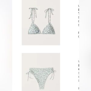 Abercrombie size small floral bikini